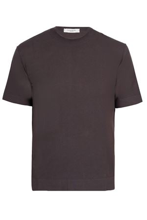 Maglia in puro cotone extrafine marrone PAOLO PECORA | A012F1002230